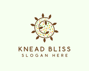 Natural Organic Swirl logo design