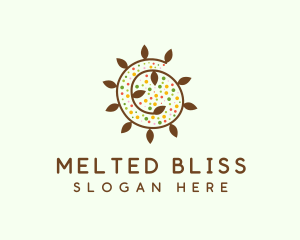 Natural Organic Swirl logo design