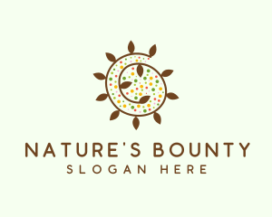 Natural Organic Swirl logo design