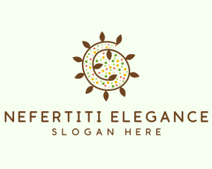 Natural Organic Swirl logo design