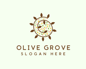 Natural Organic Swirl logo design