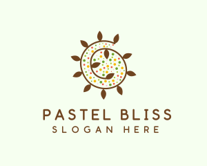 Natural Organic Swirl logo design