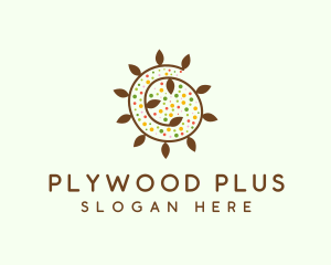 Natural Organic Swirl logo design