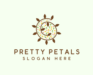 Natural Organic Swirl logo design