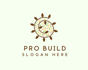 Natural Organic Swirl logo design