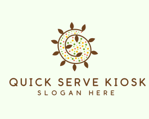 Natural Organic Swirl logo design