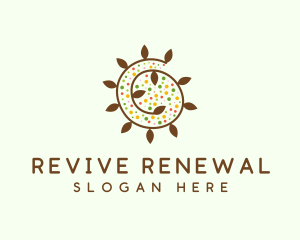 Natural Organic Swirl logo design