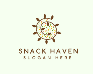 Natural Organic Swirl logo design