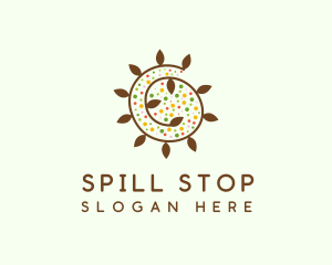 Natural Organic Swirl logo design