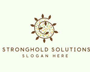 Natural Organic Swirl logo design