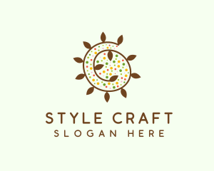 Natural Organic Swirl logo design