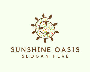 Natural Organic Swirl logo design