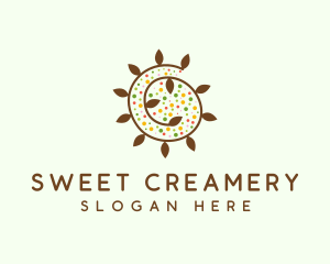 Natural Organic Swirl logo design