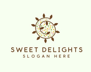 Natural Organic Swirl logo design