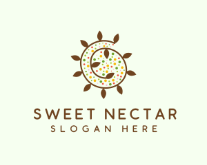 Natural Organic Swirl logo design