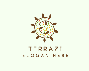 Natural Organic Swirl logo design