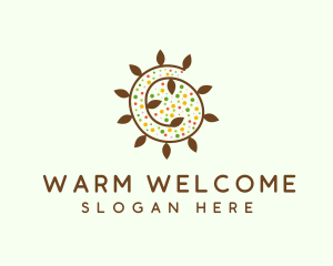 Natural Organic Swirl logo design