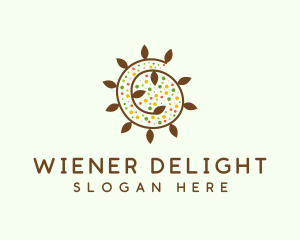 Natural Organic Swirl logo design