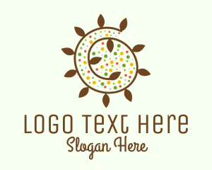 Biological - Natural Organic Swirl logo design