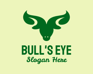 Organic Leaf Bull  logo design