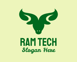 Organic Leaf Bull  logo design