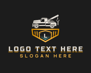 Automotive - Pickup Truck Towing logo design