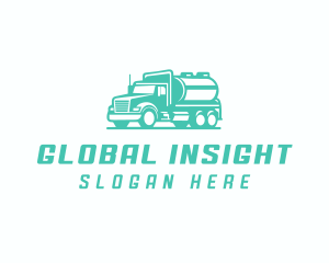 Tanker Truck Transportation Delivery Logo