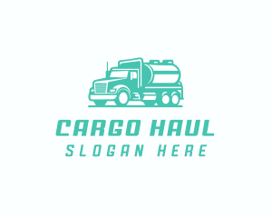 Tanker Truck Transportation Delivery logo design