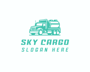 Tanker Truck Transportation Delivery logo design