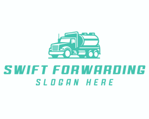 Tanker Truck Transportation Delivery logo design