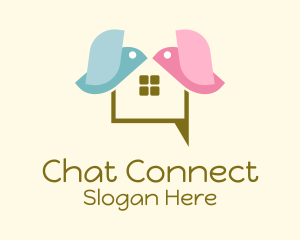 Chatting - Bird House Chat logo design