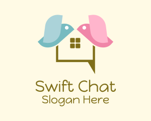 Bird House Chat logo design