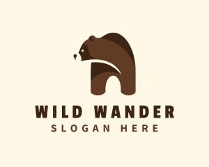 Grizzly Bear Animal logo design