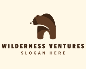 Grizzly Bear Animal logo design