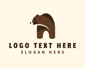 Alaska - Grizzly Bear Animal logo design