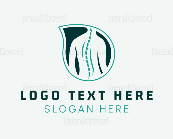 Back Spine Leaf Logo