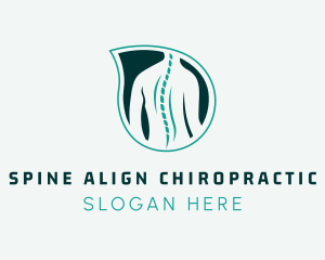 Back Spine Leaf  logo design