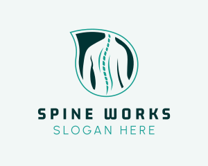 Spine - Back Spine Leaf logo design