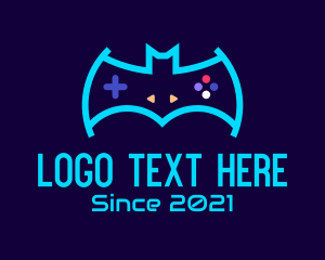 Game Streaming - Bat Gaming Controller logo design