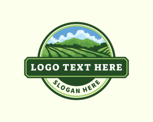 Landscape - Farm Field Scenery logo design