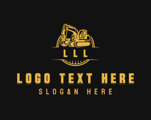 Industrial - Excavator Contractor Construction logo design