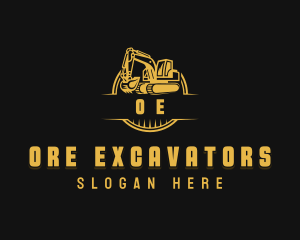 Excavator Contractor Construction logo design