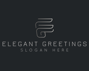 Elegant Luxurious Business Letter F logo design