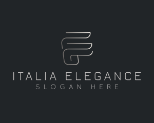 Elegant Luxurious Business Letter F logo design