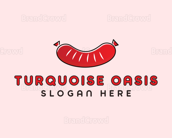 Sausage Deli Food Logo