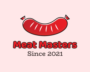 Red Meat Sausage logo design