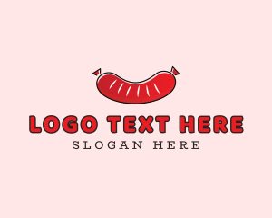 Food - Sausage Deli Food logo design