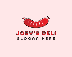 Sausage Deli Food logo design