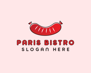 Sausage Deli Food logo design