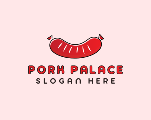 Sausage Deli Food logo design